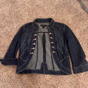 White House Black Market Extra Small short Denim Jacket